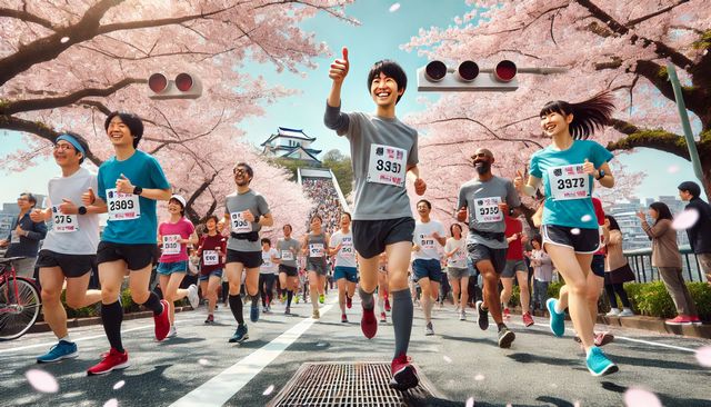 さが桜マラソンでゲストランナー
