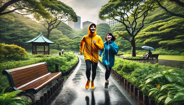 アシックスのランニング用カッパの性能と評価