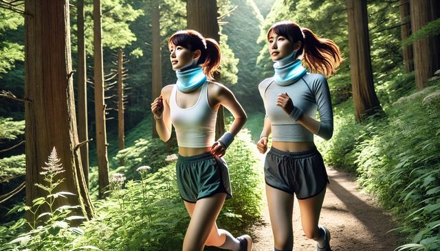 ネッククーラーとランニング