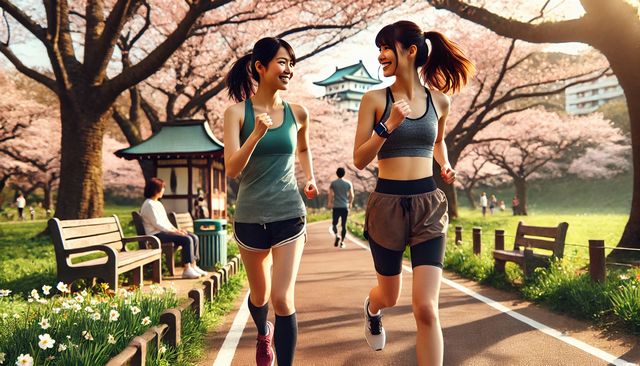 ランニングとウォーキングを交互