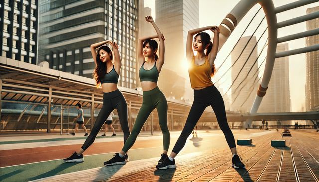メンズのランニングウェア冬セット