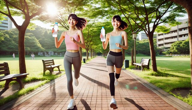 ランニング中のペットボトルを100均