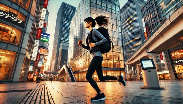 女性用の揺れないランニングリュック