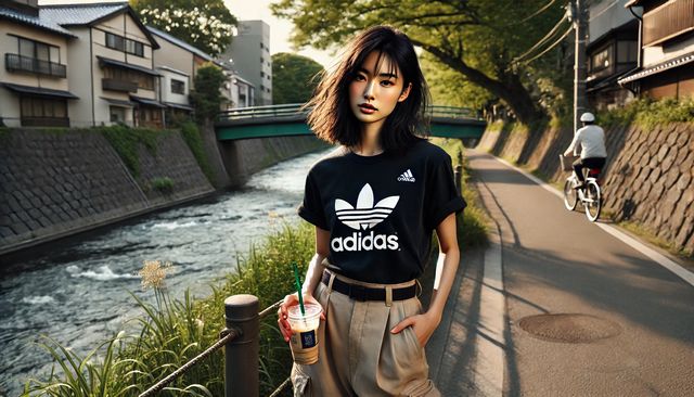 アディダスのTシャツでコーデの基本ポイント