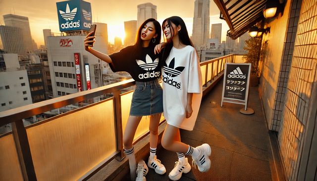 メンズに似合うアディダスTシャツ
