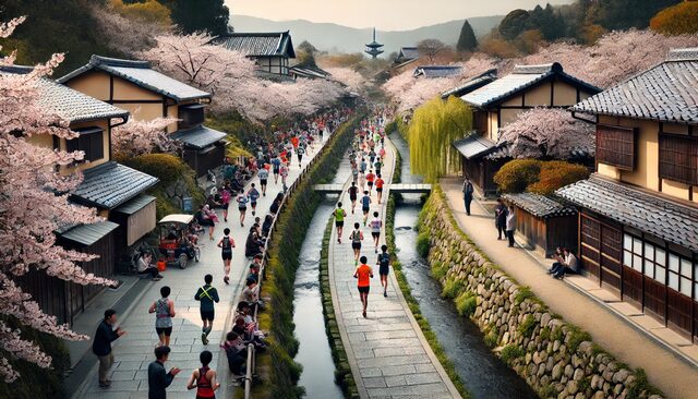 前半のアップダウンと39kmの関門