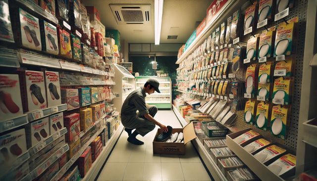 ドラッグストアでパンプスが脱げるのを防止する方法