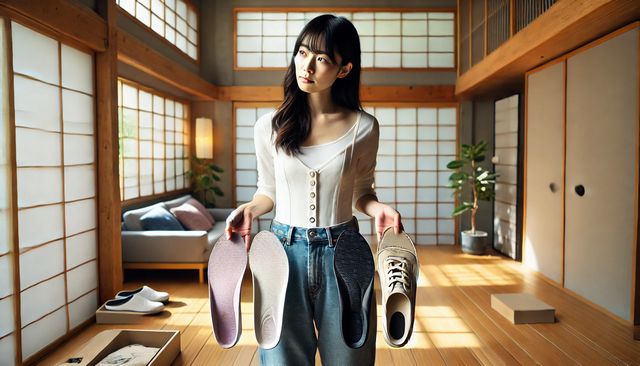 インソールのサイズ調整