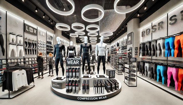 コンプレッションウェアとTシャツの重ね着