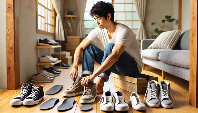 スニーカーの低反発インソールの特徴