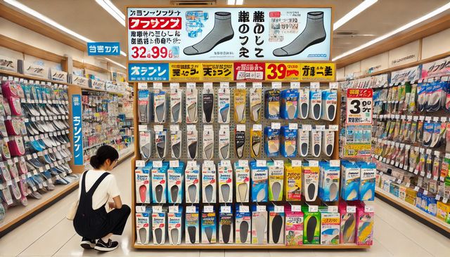 サンダルに使えるインソール解説