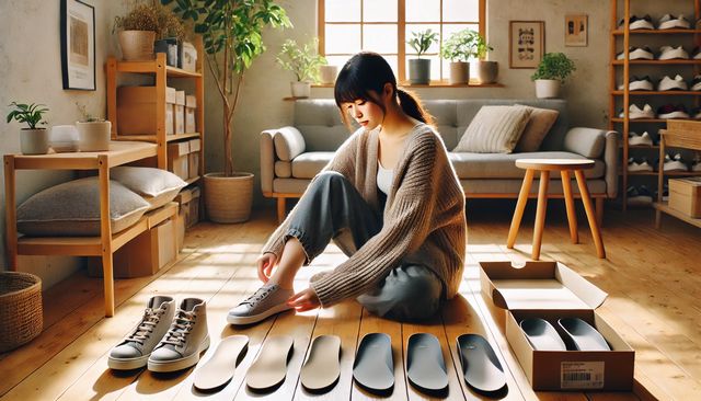 ダイソーのかかと用インソール