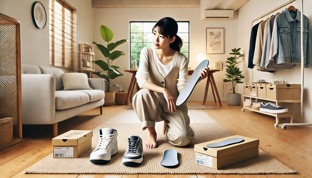 ダイソーの中敷きで靴が大きい時